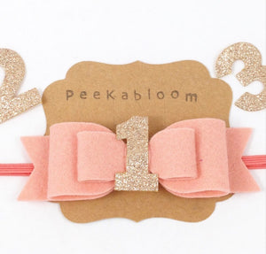 Pink Birthday Bow